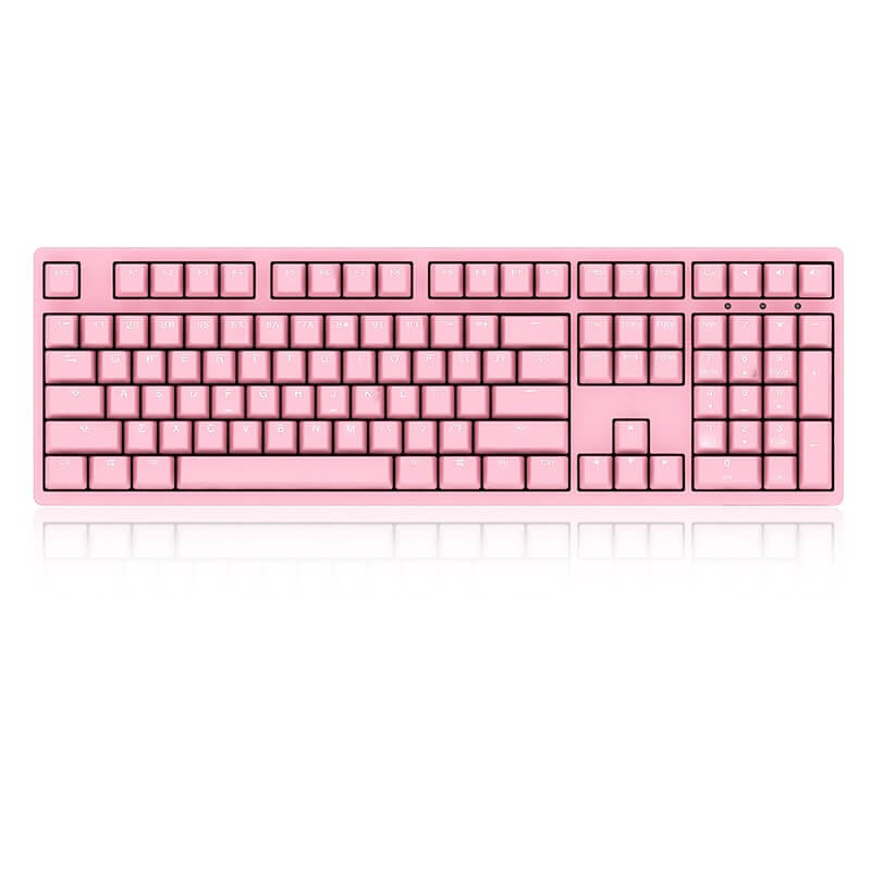 Bàn phím cơ AKKO 3108S Pink Led White Cherry MX Red Switch có thiết kế đơn giản, bắt mắt